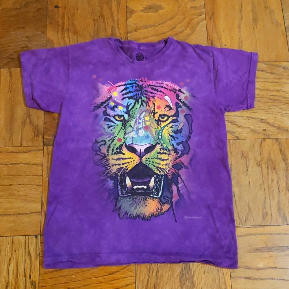 Bleached Purple Rainbow Tiger Tee